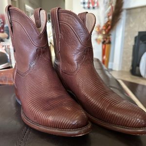 Tecovas lizard skin brown boots